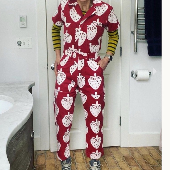 Strawberry Print Boilersuit BBP - Picture 6 of 6
